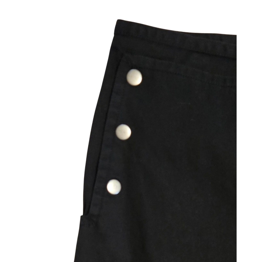 Talbots Black Sailor Button Stretch Cotton Capri's‎ Women's Sz 20 Nautical - Picture 3 of 8